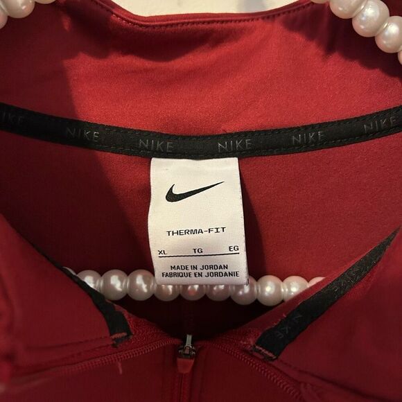 Nike 1/4 Zip Therma Fit Burgandy Training Pullover XL Athleisure run sport - Picture 4 of 7